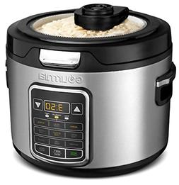 11in1 Digital 20 Cup Rice Cooker With Clear Glass Lid Touch 