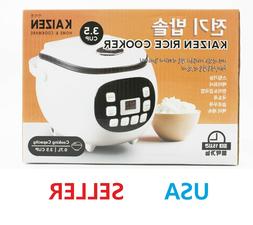 KAIZEN Electric Rice Cooker 3.5 Cup Non-Stick Pot Brown Rice