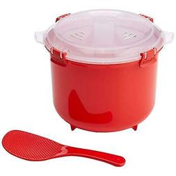 Sistema Microwave Rice Cooker Bowl with Spoon & Klip It Lid 