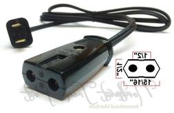 Sanyo Replacement Power Cord for Vintage Electric Food Steam