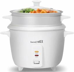 Small 3Cup Rice Cooker And Vegetable Steamer Stainless Steel
